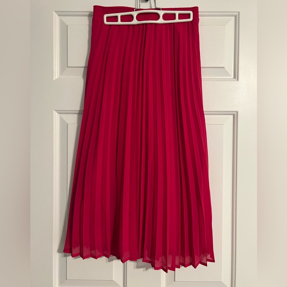 A New Day Pink Pleated Skirt, XS